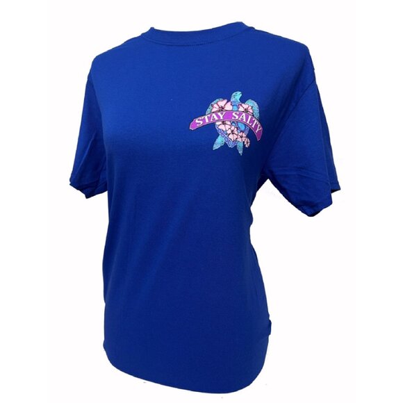 Stay Salty Turtle Little Sweet Little Snappy Short Sleeve T-Shirt NEW Fast Ship - Picture 2 of 5